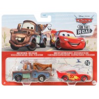 Set 2 masinute metalice Road Trip Mater si Road Trip Fulger McQueen Cars 3