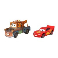 Set 2 masinute metalice Road Trip Mater si Road Trip Fulger McQueen Cars 3