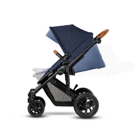 Carucior 3 in 1 Kinderkraft Prime 2 Mink Pro Navy