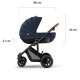 Carucior 3 in 1 Kinderkraft Prime 2 Mink Pro Navy