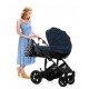 Carucior 3 in 1 Kinderkraft Prime 2 Mink Pro Navy