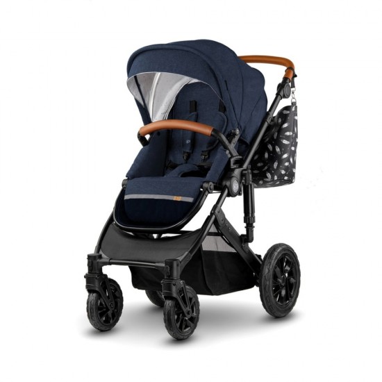 Carucior 3 in 1 Kinderkraft Prime 2 Mink Pro Navy