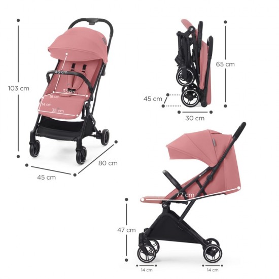 Carucior sport Kinderkraf Indy 2 Dhalia Pink