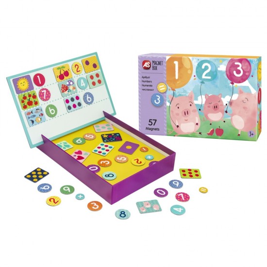 Set magnetic educativ 57 piese - Invata numerele