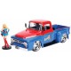 Masinuta metalica DC Comics Bombshells 1956 Ford Super Girl scara 1:24 Masinuta metalica DC Comics Bombshells 1956 Ford Super Girl scara 1:24