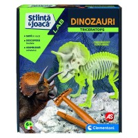 Set educativ - Descopera dinozaurul Triceratops
