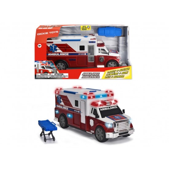 Masina ambulanta Dickie Toys 33 cm cu targa