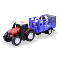 Tractor si remorca cu sunete si lumini Massey Ferguson 