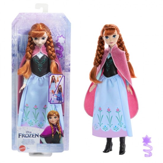 Papusa Anna Disney Frozen cu fusta magica