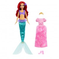 Papusa Ariel 2 in 1 Disney Princess 