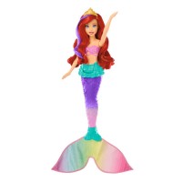 Papusa Disney Princess sirena Ariel culori schimbatoare