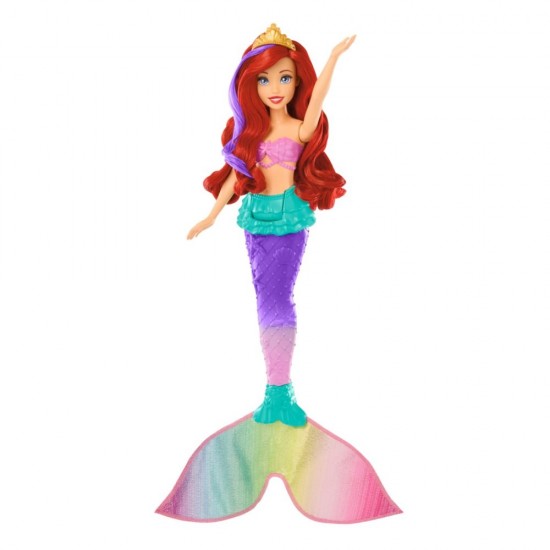 Papusa Disney Princess sirena Ariel culori schimbatoare