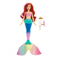 Papusa Disney Princess sirena Ariel culori schimbatoare