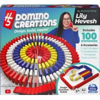 Set domino Art Deluxe 100 piese cu accesorii by Lily Hevesh  