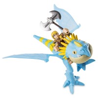 Figurina dragon cu calaret Astrid si Stormfly Dragons