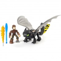 Figurina dragon cu calaret Hiccup si Stirbul Dragons