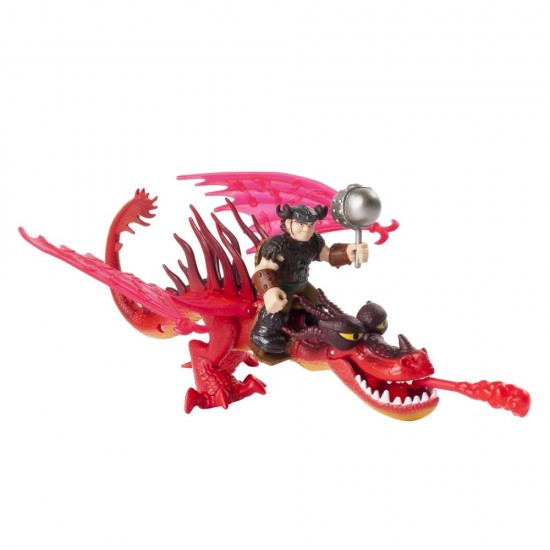 Figurina dragon cu calaret Snotloat si Hookfang Dragons