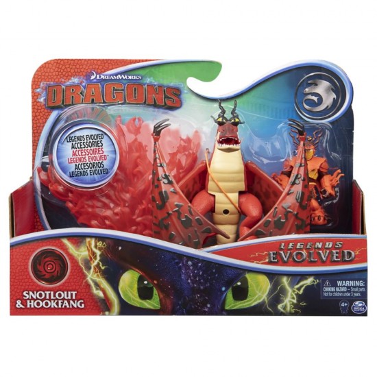 Set Dragon Hookfang cu figurina Snotlout Dragons 3 