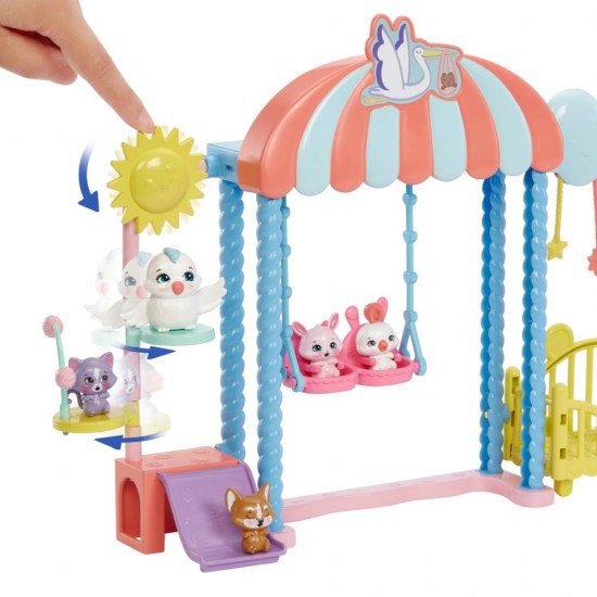 Set de joaca Cresa Enchantimals Baby Best Friends