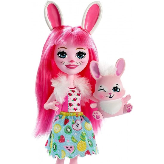 Papusa Enchantimals cu animalut Bree Bunny & Twist