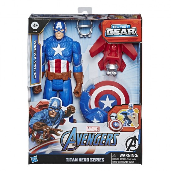 Figurina Avangers Titan Hero Blast Gear Captain America 30 cm