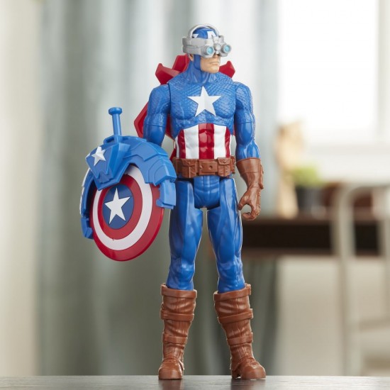 Figurina Avangers Titan Hero Blast Gear Captain America 30 cm