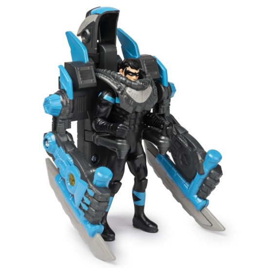 Figurina Nightwing 10 cm cu mega accesorii pentru lupta