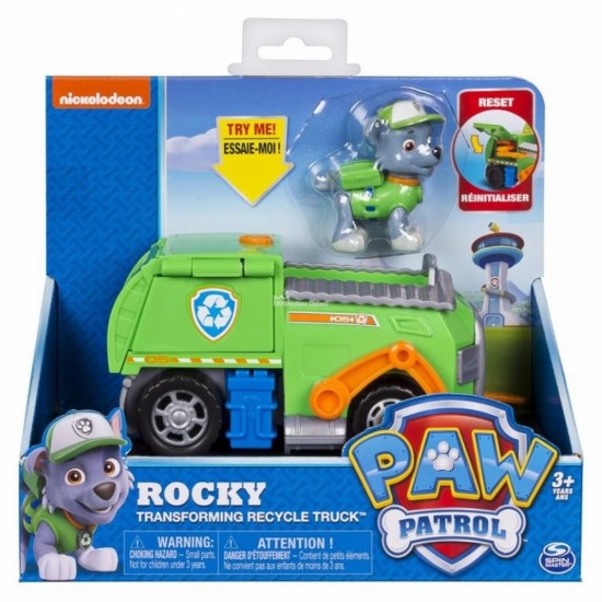 Figurina si autovehicul Paw Patrol - Remorcherul lui Rocky