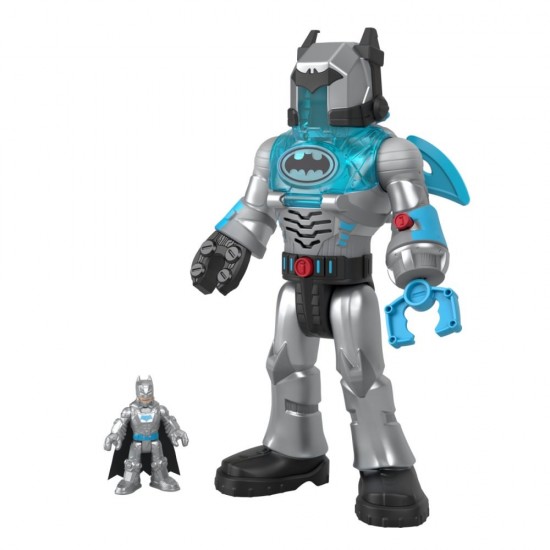 Robot Batman in costum gri 30 cm Fisher-Price Imaginext DC Super Friends