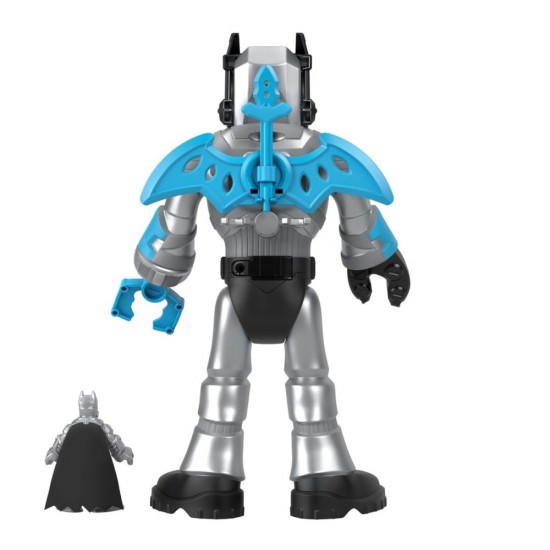 Robot Batman in costum gri 30 cm Fisher-Price Imaginext DC Super Friends