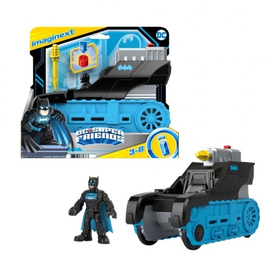 Vehicul cu figurina Bat-Tech Fisher-Price Imaginext DC Super Friends 