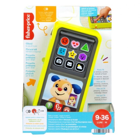 Smartphone 2 in 1 in limba romana Fisher-Price Laugh&Learn