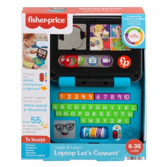 Laptop interactiv in limba romana Laugh&Learn Fisher-Price