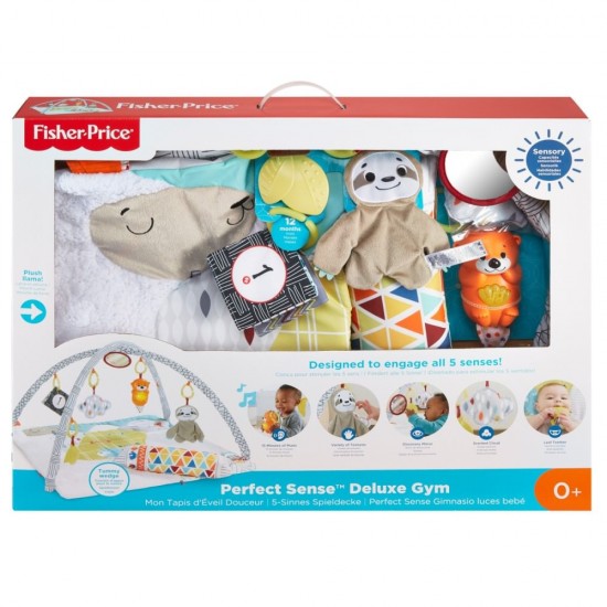 Saltea cu activitati si accesorii Newborn Perfect Sense Deluxe Gym Fisher-Price