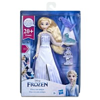 Papusa Frozen 2 Elsa vorbareata si prietenii