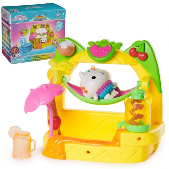  Set de joaca Gabbys Dollhouse - Balconul pentru petrecerea cu smoothie a lui Cakey