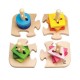 Puzzle creativ din lemn Hape 16 piese