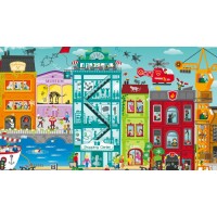 Puzzle orasul animat Hape 49 piese