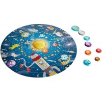 Puzzle sistemul solar 100 piese Hape