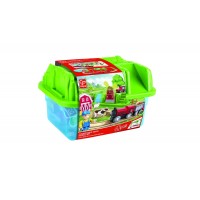 Set trenulet rustic cu cutie de depozitare Hape