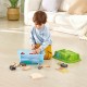 Set trenulet rustic cu cutie de depozitare Hape