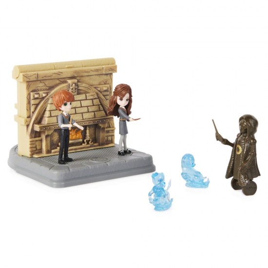 Set 2 figurine Ron Wisleay si Hermione Granger Harry Potter Wizarding World Magical Minis 