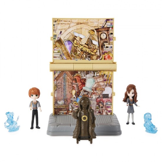 Set 2 figurine Ron Wisleay si Hermione Granger Harry Potter Wizarding World Magical Minis 