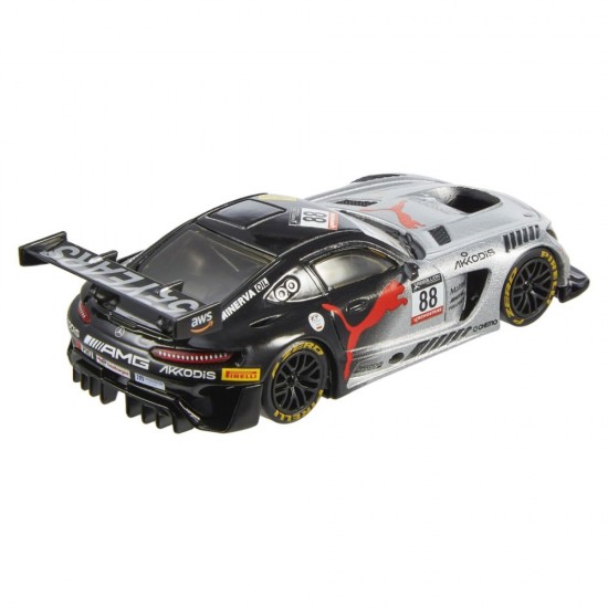 Masinuta metalica Mercedes AMG GT3 scara 1:43 Hot Wheels Premium Real Riders 