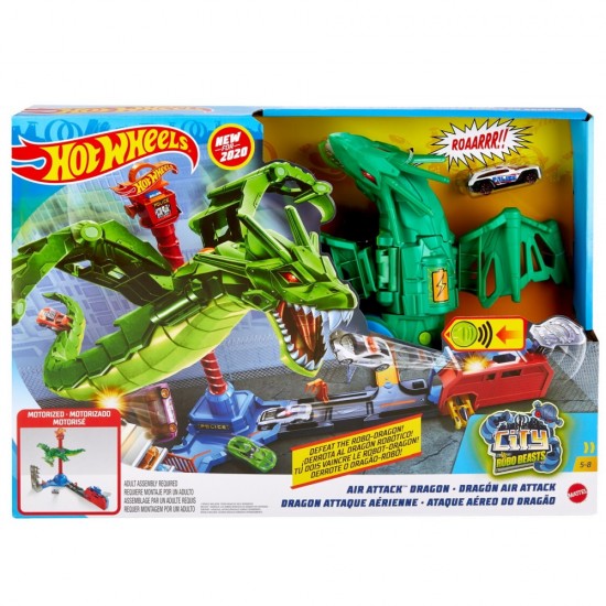 Set de joaca Hot Wheels - Atacul Dragonului