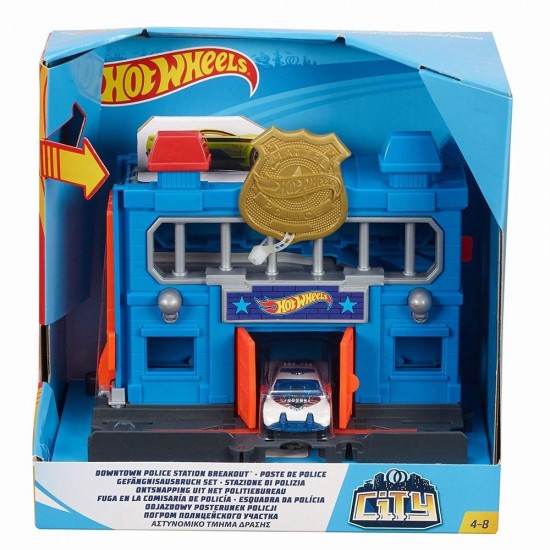 Set de joaca Hot Wheels - Statie de politie