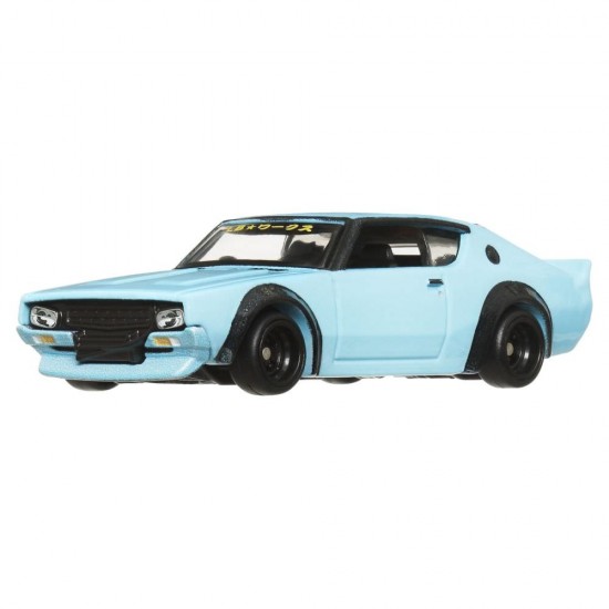 Camion transportator Hot Wheels Fleet Flyer cu masinuta Nissan Skyline 2000 GT-R LBWK scara 1:64 Camion transportator Hot Wheels Fleet Flyer cu masinuta Nissan Skyline 2000 GT-R LBWK scara 1:64