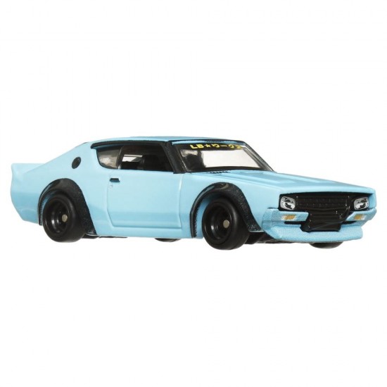 Camion transportator Hot Wheels Fleet Flyer cu masinuta Nissan Skyline 2000 GT-R LBWK scara 1:64 Camion transportator Hot Wheels Fleet Flyer cu masinuta Nissan Skyline 2000 GT-R LBWK scara 1:64