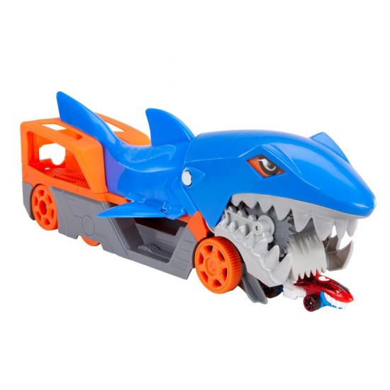 Transportator Hot Wheels rechin cu masinuta inclusa
