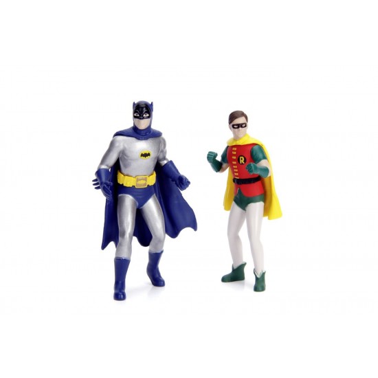 Masinuta RC Batmobile scara 1:18 cu 2 figurine Batman si Robin Masinuta RC Batmobile scara 1:18 cu 2 figurine Batman si Robin